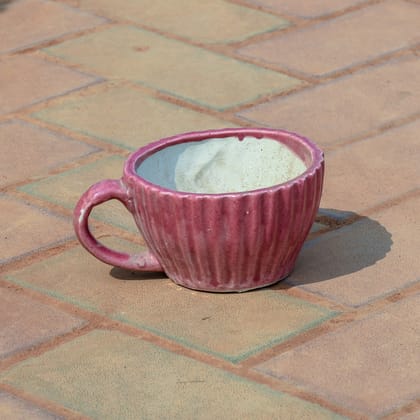 Buy 4 Inch Designer Cup Ceramic Pot (any design & colour) Online | Urvann.com