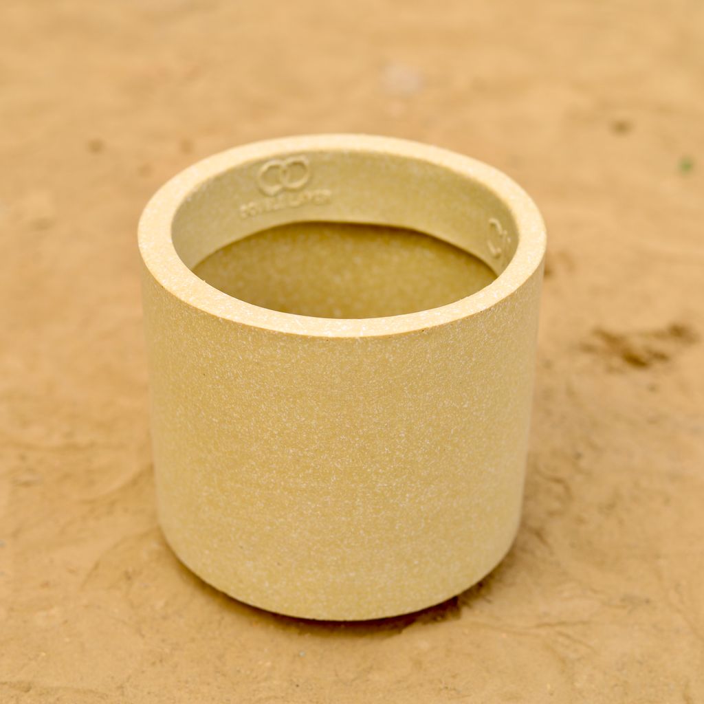 Buy 6 Inch Beige Cylindrical Fiberglass Pot Online | Urvann.com 6 Inch Beige Cylindrical Fiberglass Pot