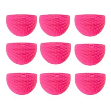 Set of 09 - 7 X 4.5 Inch Pink Premium Euro Plastic Hanging Basket
