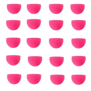 Set of 20 - 7 X 4.5 Inch Pink Premium Euro Plastic Hanging Basket