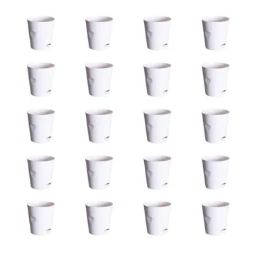 Set of 20 - 4 Inch White Florence Self Watering Pot