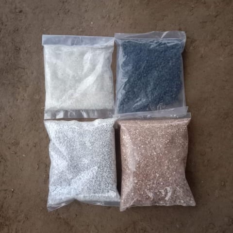 Combo 4 in 1 - (200g- epsom salt + 200g Organic Potash + 100g Perlite & 100g Vermiculite)