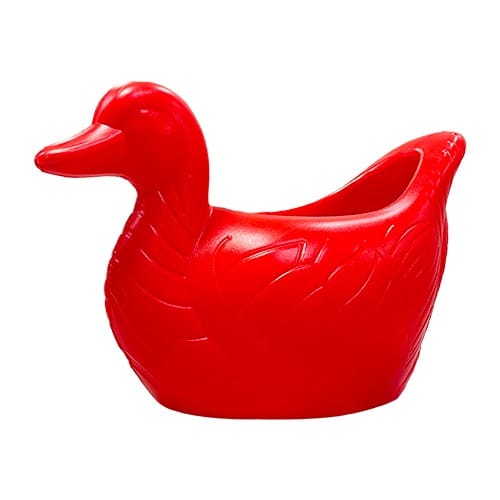 6.5 X 5.5 Inch Red Premium Duck Plastic Pot