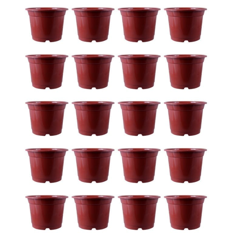 Set of 20 - 4 Inch Red Nursery Pot