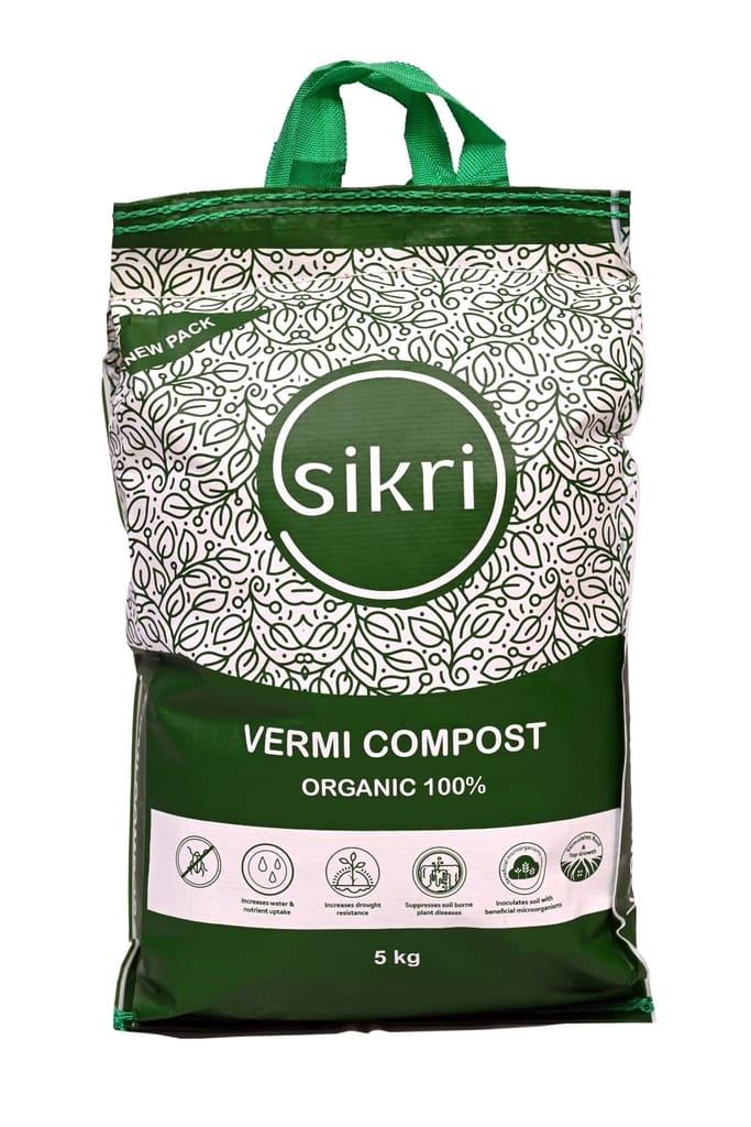 Sikri Organic Vermicompost for plants growth - 5 KG Sikri Organic Vermicompost for plants growth - 5 KG