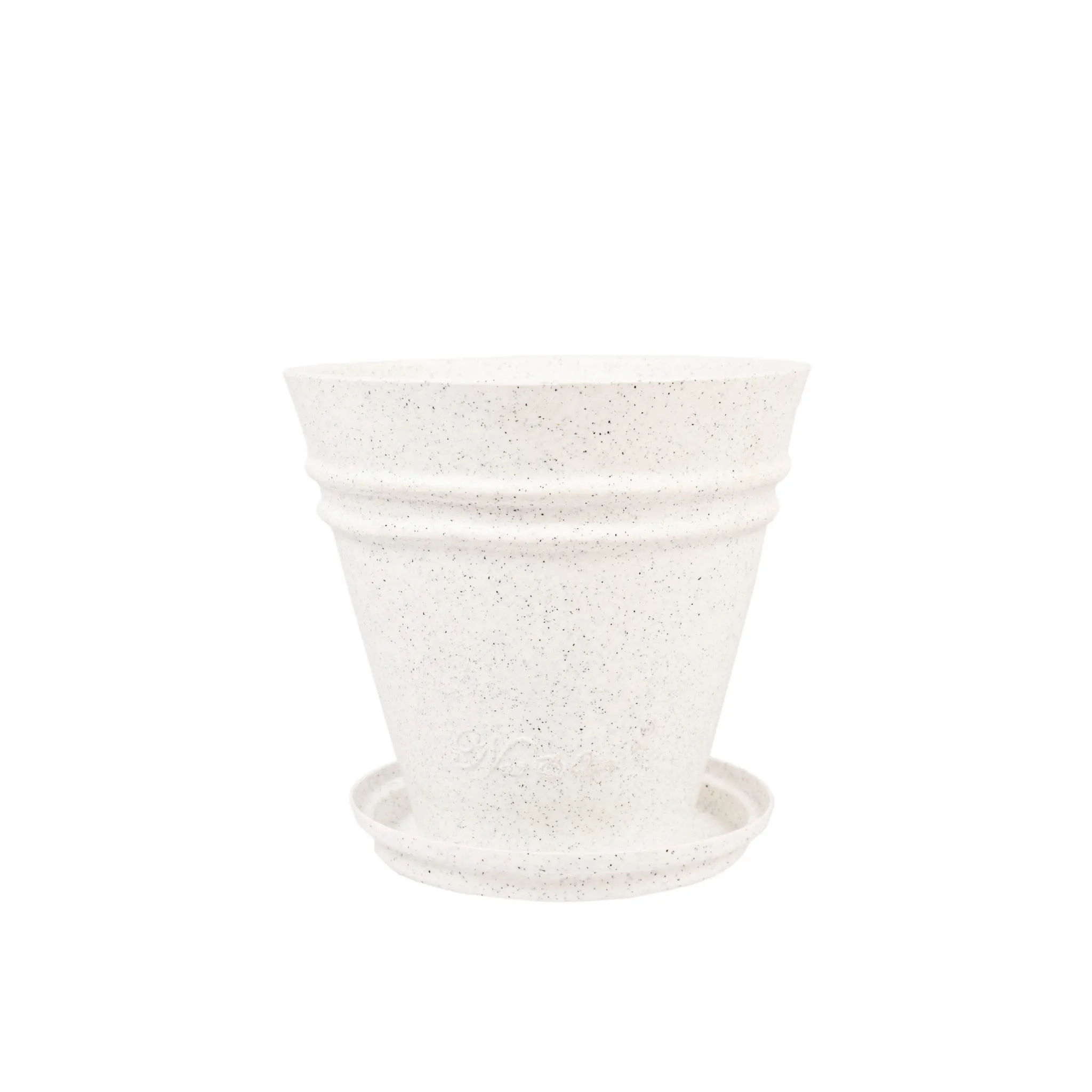 12 X 12 Inch White Premium Konus Fiberglass Planter - Durable large size decoratiive fiber pot for indoor outdoor plants with 5 year warranty