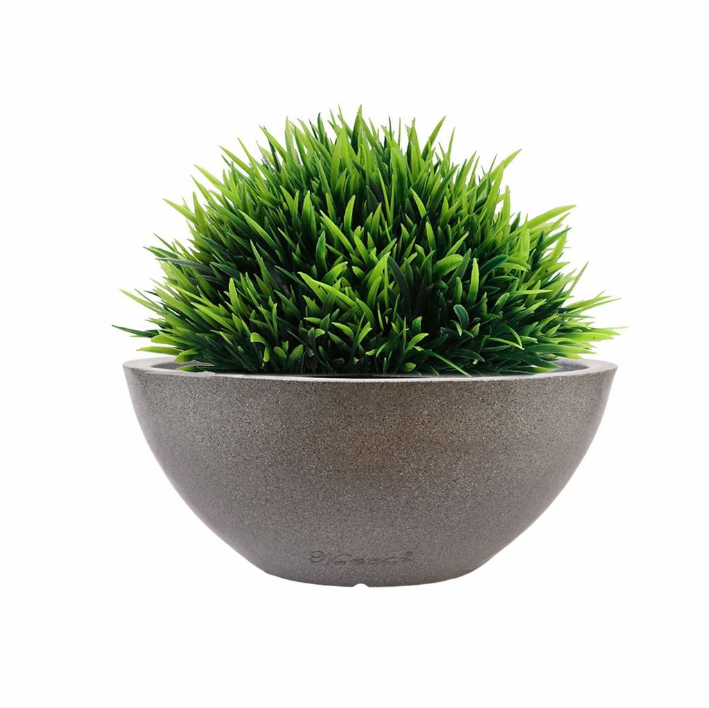 Buy 14 X 7 Inch Grey Premium Fengari Fiberglass Planter Online | Urvann.com 14 X 7 Inch Grey Premium Fengari Fiberglass Planter - Durable large size decoratiive fiber pot for indoor outdoor plants with 5 year warranty
