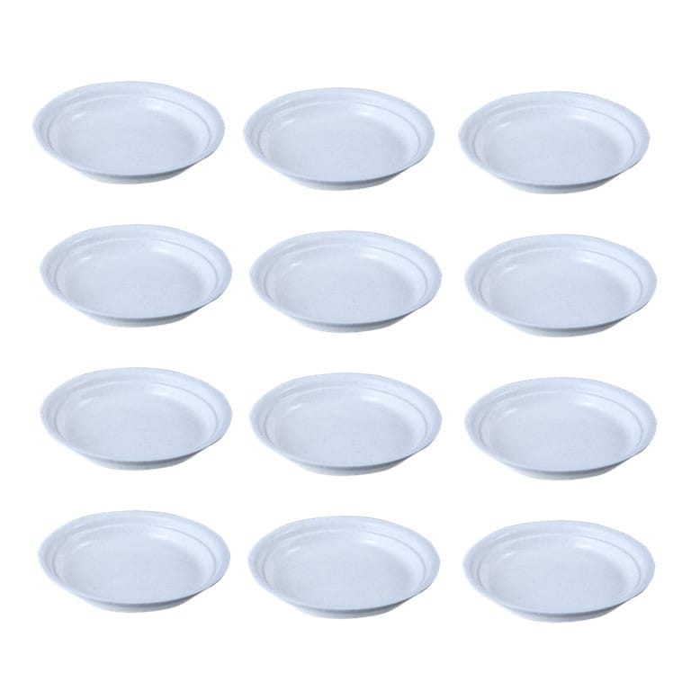 Buy Set of 12 - 6.5 Inch White Premium Round Trays - To keep under the Pots Online | Urvann.com Set of 12 - 6.5 Inch White Premium Round Trays - To keep under the Pots