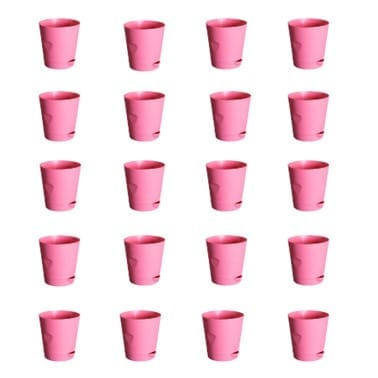 Buy Set of 20 - 4 Inch Pink Florence Self Watering Pot Online | Urvann.com