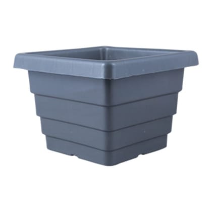 Buy 8 Inch Grey Premium Orchid Square Plastic Pot Online | Urvann.com
