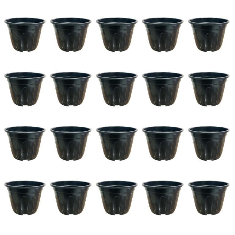Set of 20 - 12 Inch Black Super Nursery Pot