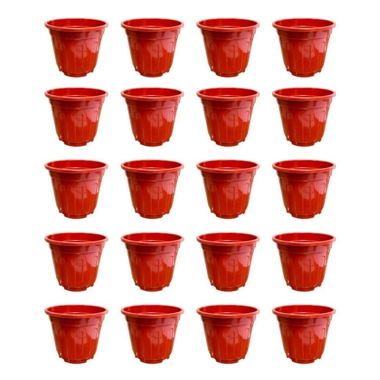 Set of 20 - 12 Inch Red Super Nursery Pot