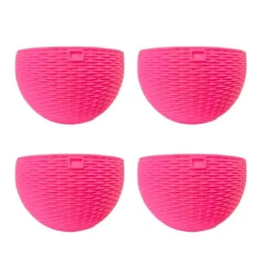 Set of 04 - 7 X 4.5 Inch Pink Premium Euro Plastic Hanging Basket