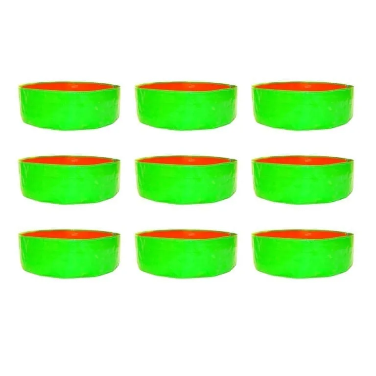 Set of 9 - 18 X 9 Inch KIVO Grow Bag - 260 GSM UV Stabilized Durable Premium material