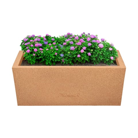 20 X 8 Inch Sandstone Premium Ortho Fiberglass Planter - Durable large size decoratiive fiber pot for indoor outdoor plants with 5 year warranty