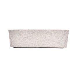 18 X 6 Inch White Premium Avis Fiberglass Planter - Durable large size decoratiive fiber pot for indoor outdoor plants with 5 year warranty