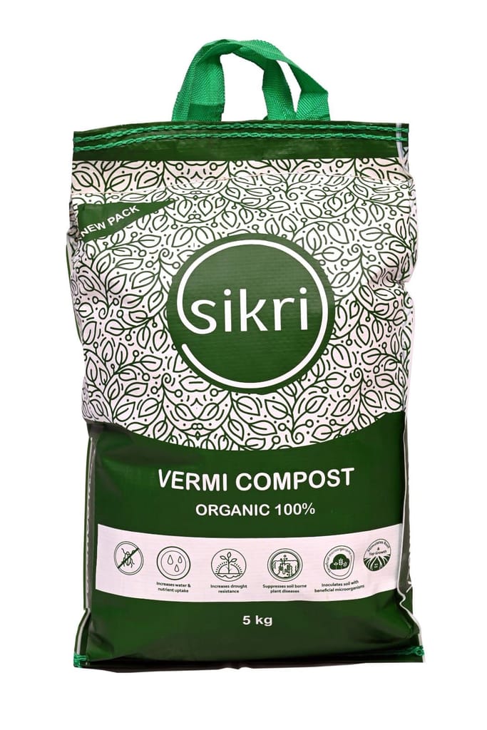Sikri Organic Vermicompost for plants growth - 5 KG Sikri Organic Vermicompost for plants growth - 5 KG