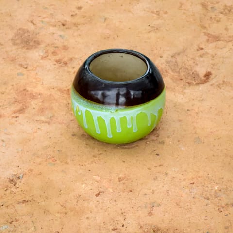 5 Inch Round shape Designer Ceramic Pot (any colour) (any design)
