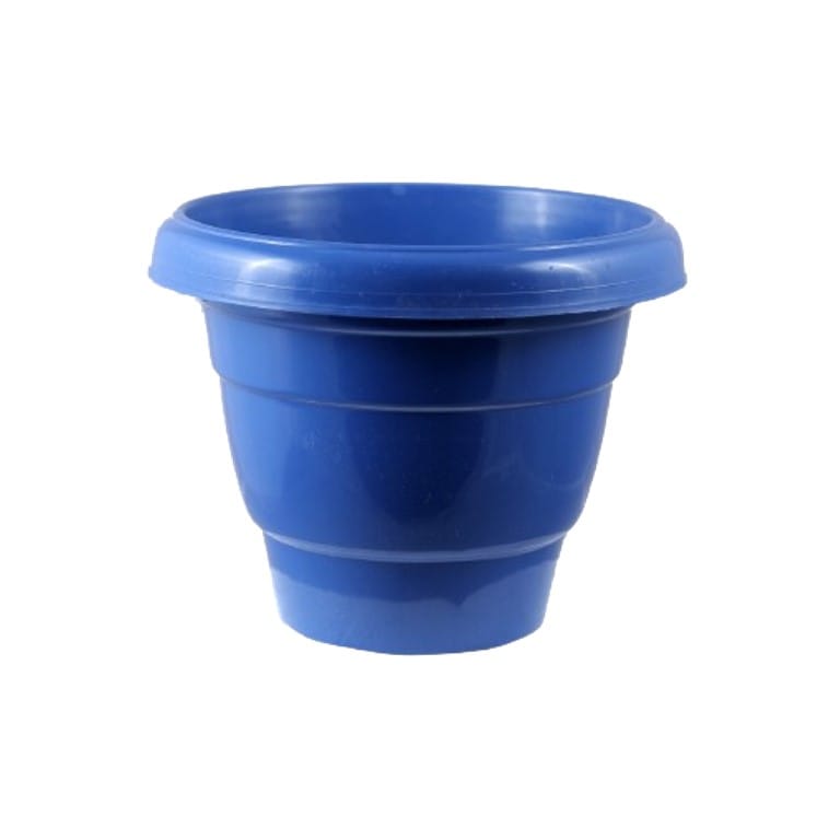 Buy 08 Inch Blue Classy Plastic Pot Online | Urvann.com 08 Inch Blue Classy Plastic Pot