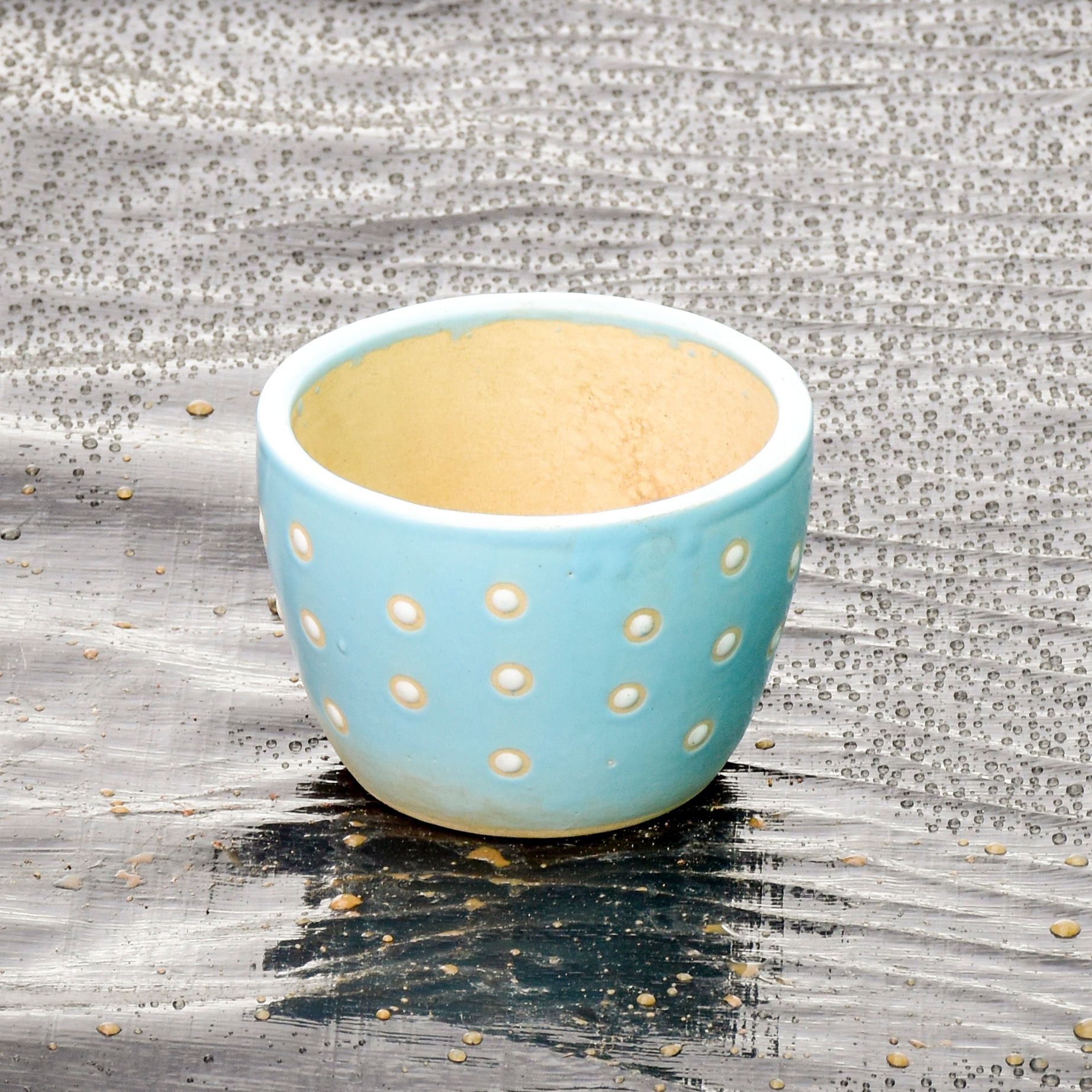 5 Inch Cup Designer Ceramic Pot (any colour & design)