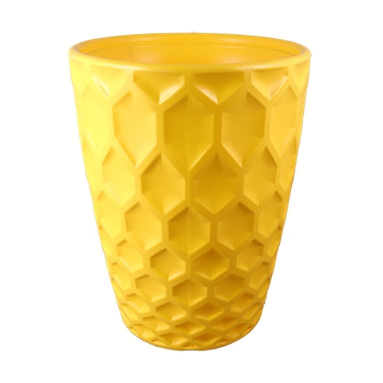 Free Next Day Delivery 6 Inch Yellow Premium Royal Plastic Pot
