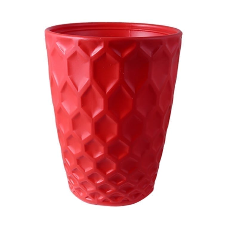 6 Inch Red Premium Royal Plastic Pot