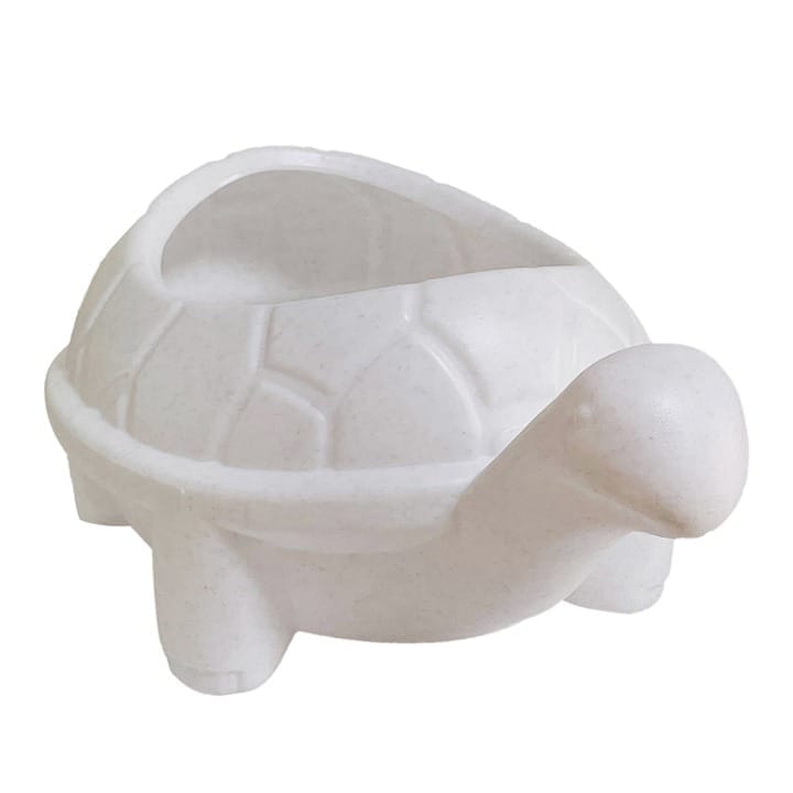 3 Inch White Premium Tortoise Plastic Pot