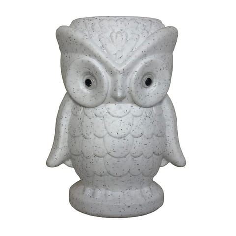 3 Inch White Premium Owl Plastic Pot