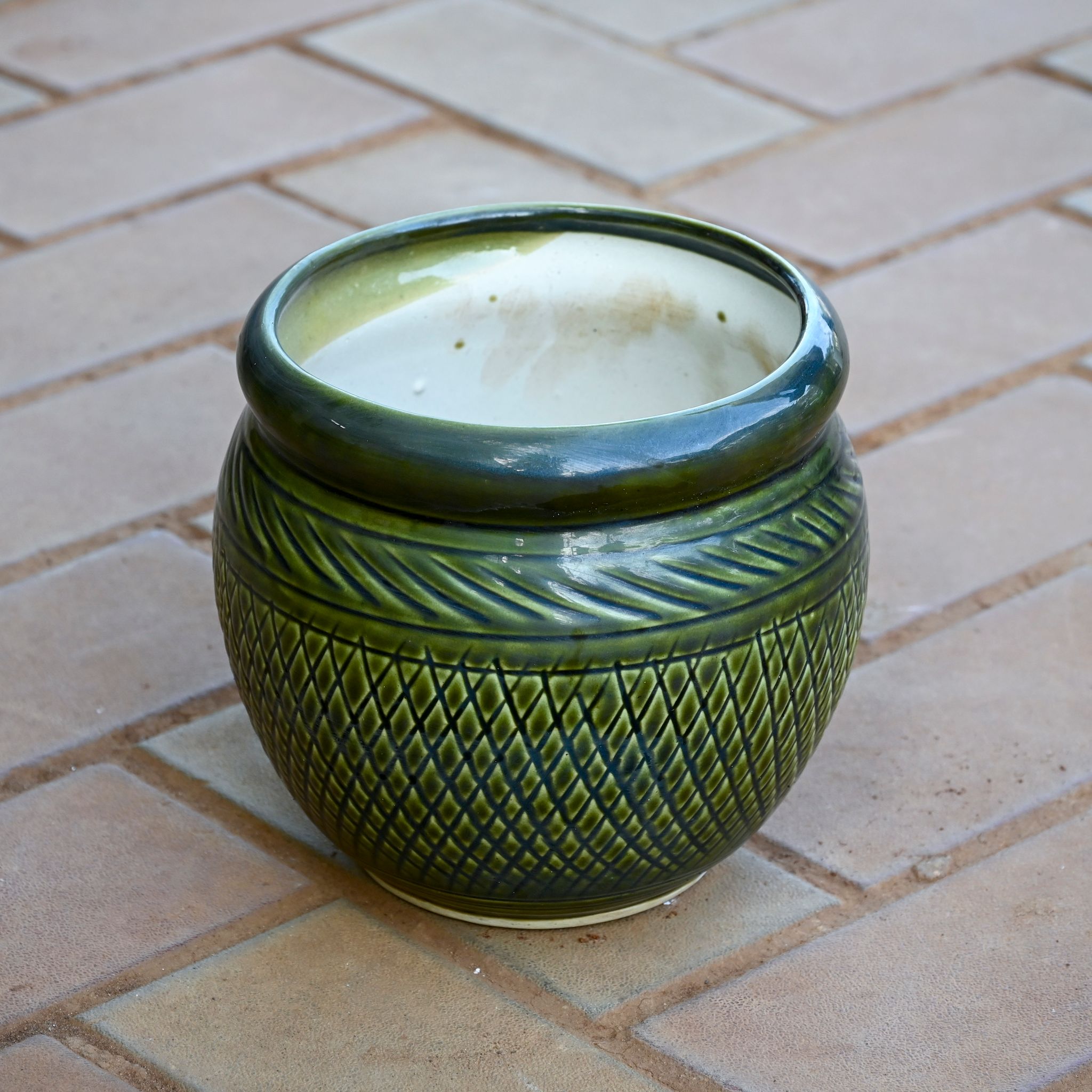 5 Inch Premium Matki Designer Ceramic Pot (any colour)