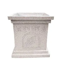 12 X 12 Inch White Premium Tulsi Planter Fiberglass Planter - Durable large size decoratiive fiber pot for indoor outdoor plants with 5 year warranty