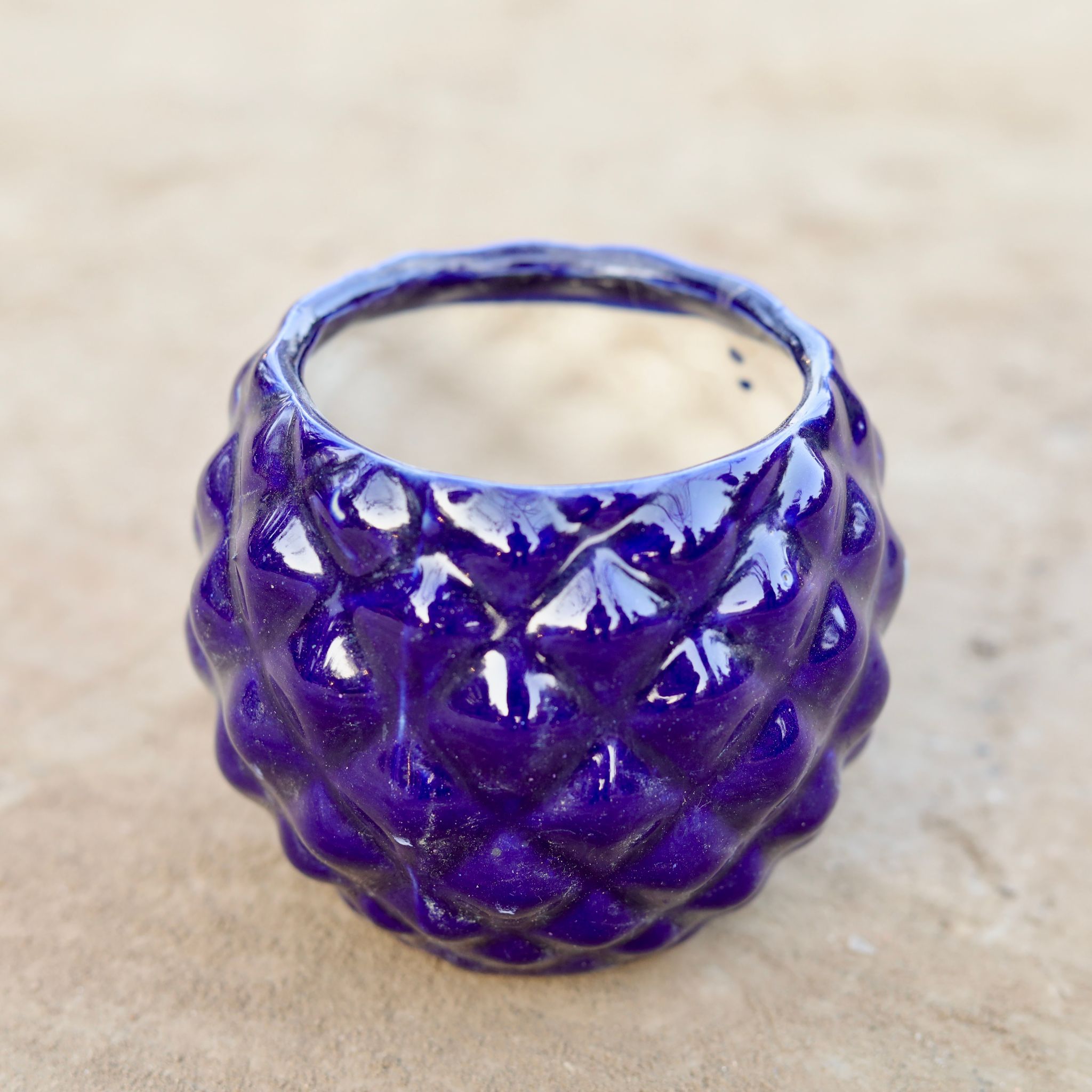 5 Inch Pineapple Ceramic Pot (Any Colour)