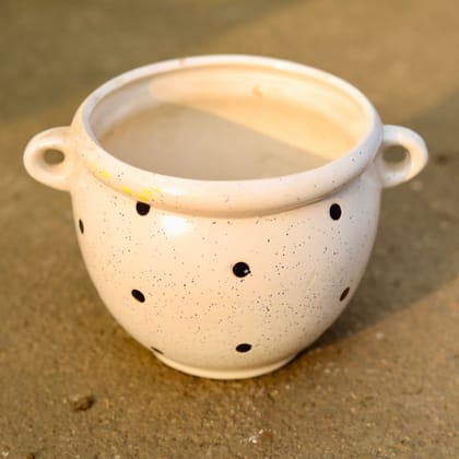 Buy 6 Inch Handi Designer Ceramic Pot with Ears (any colour) Online | Urvann.com