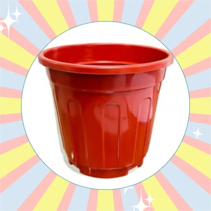 6 Inch Red Super Nursery Pot
