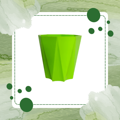 Free Gift - 4 Inch Green Premium Diamanti Plastic Pot - Flash Sale