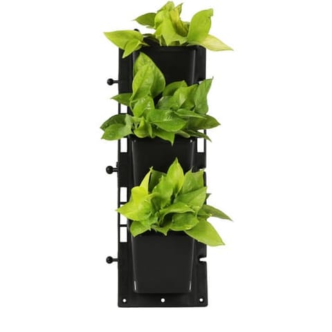 18 x 6 Inch Vertical Hanging Plastic Panel - Space-saving wall planter
