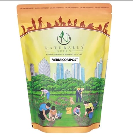 Vermicompost - 1 Kg - Enhances soil fertility and plant growth