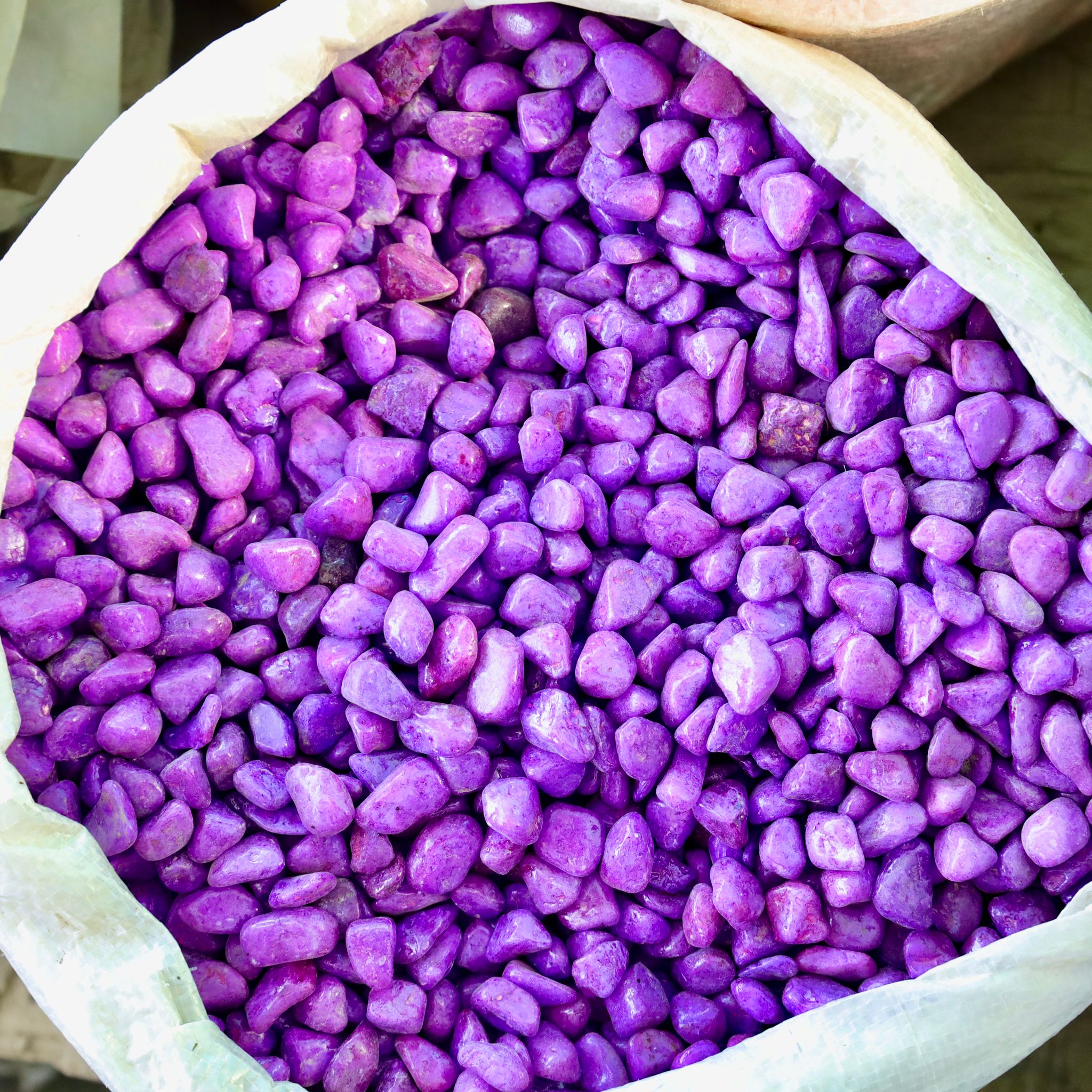 Decorative Small Purple Pebbles - 1 Kg