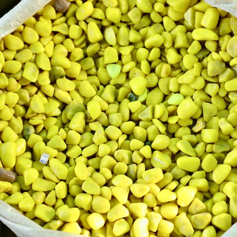 Decorative Small Yellow Pebbles - 1 Kg