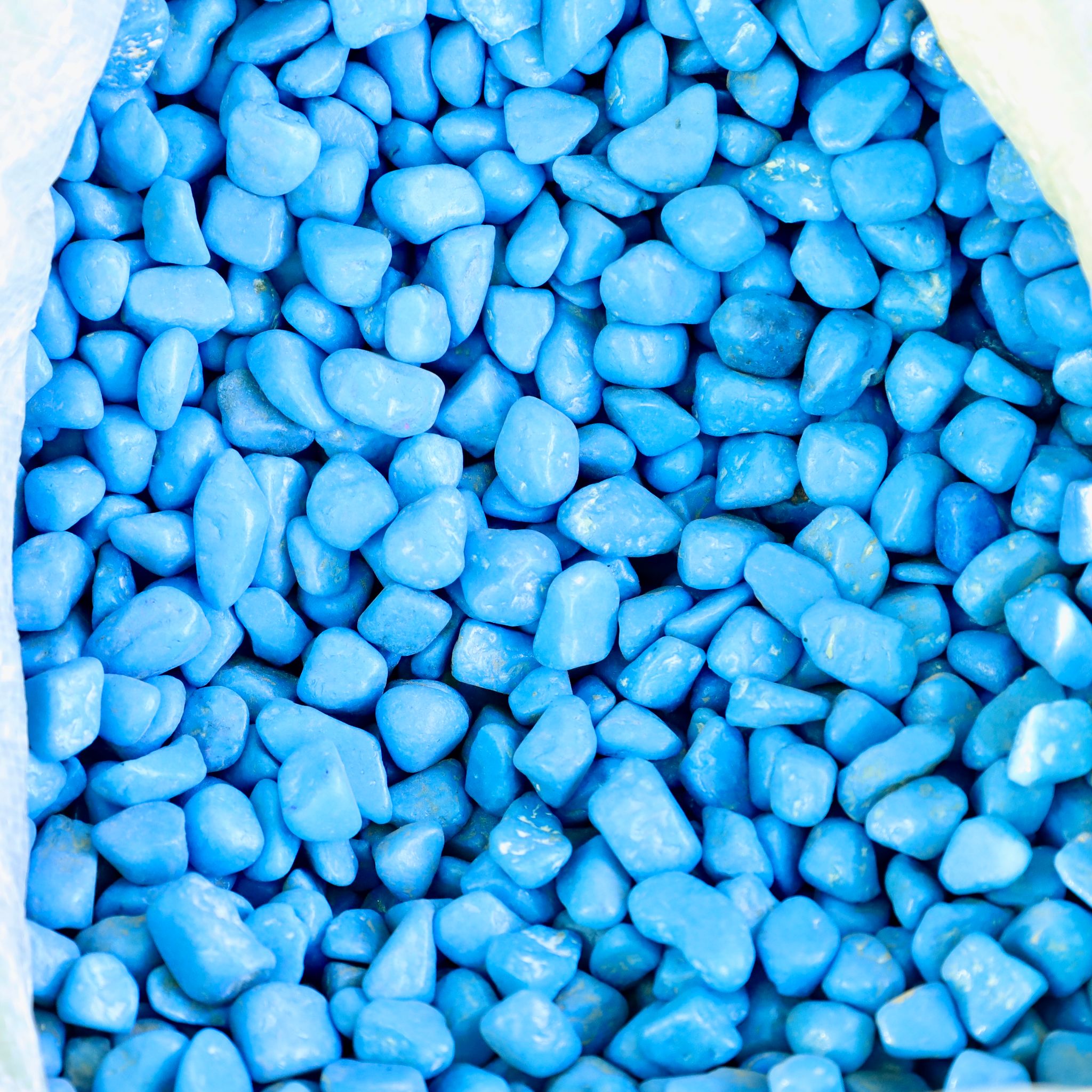 Decorative Small Blue Pebbles - 1 Kg