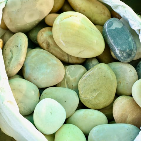 Earth Tone Large Decorative Pebbles - 1 kg