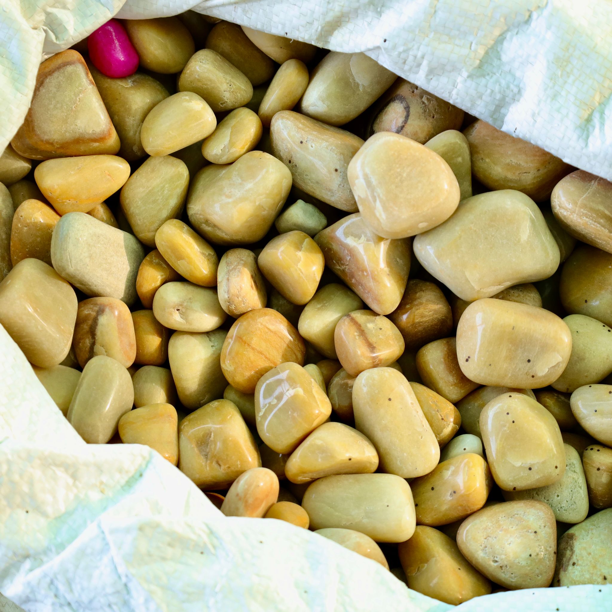 Decorative Small Brown Polished Pebbles - 1 Kg