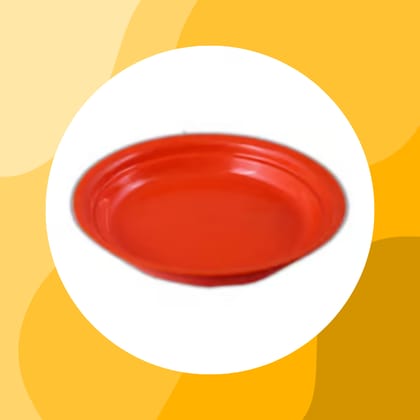 Free Gift - 5 Inch Terracotta Red Premium Round Trays - To keep under the Pots - Flash Sale