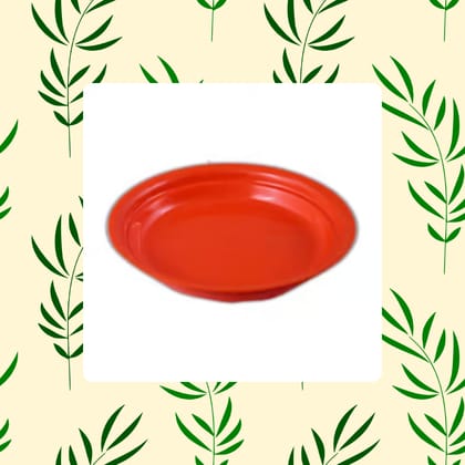Free Gift - 5 Inch Terracotta Red Premium Round Trays - To keep under the Pots - Flash Sale