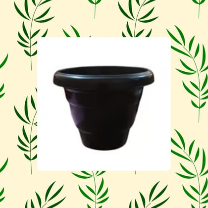 Free Gift - 8 Inch Black Classy Plastic Pot - Flash Sale