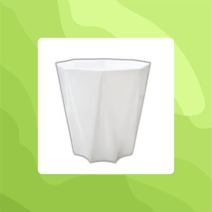 Free Gift - 4 Inch White Premium Diamanti Plastic Pot - Flash Sale
