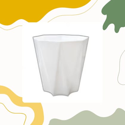 Free Gift - 4 Inch White Premium Diamanti Plastic Pot - Flash Sale