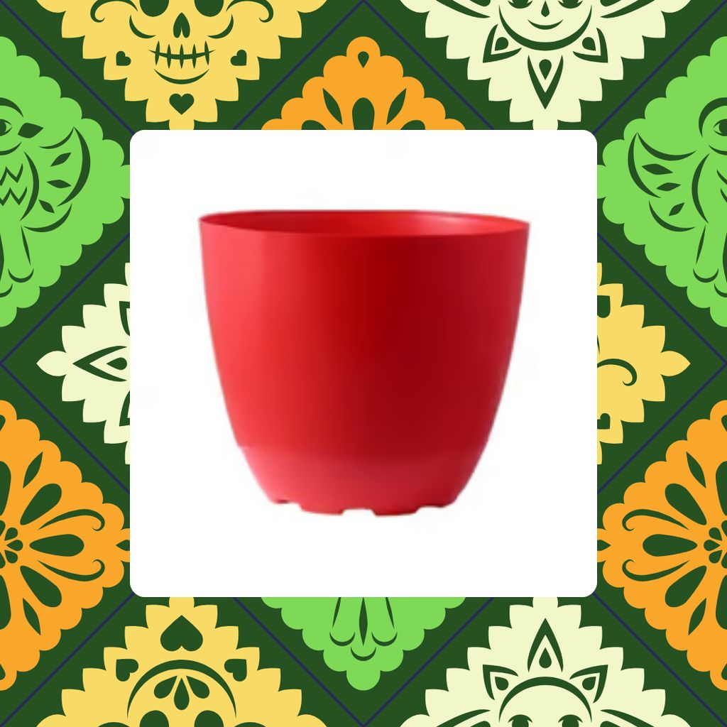 Free Gift - 4 Inch Red Premium Orchid Round Plastic Pot - Flash Sale