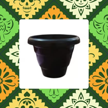 Free Gift - 8 Inch Black Classy Plastic Pot - Flash Sale