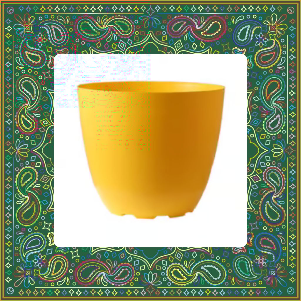 Free Gift - 4 Inch Yellow Premium Orchid Round Plastic Pot - Flash Sale Free Gift - 4 Inch Yellow Premium Orchid Round Plastic Pot - Flash Sale