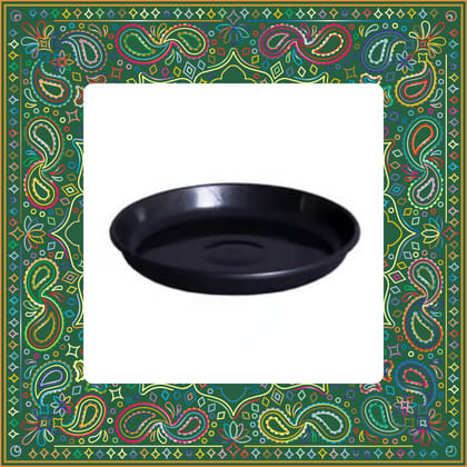 Free Gift - 6 Inch Black Premium Black Tray - To keep under the Pot - Flash Sale